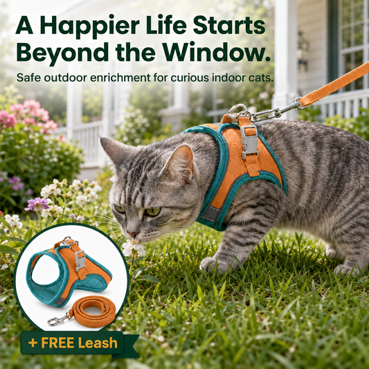 Escape-Resistant Cat Harness + Leash