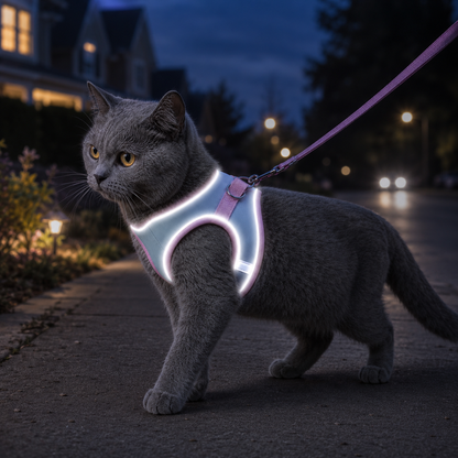 Escape-Resistant Cat Harness + Leash