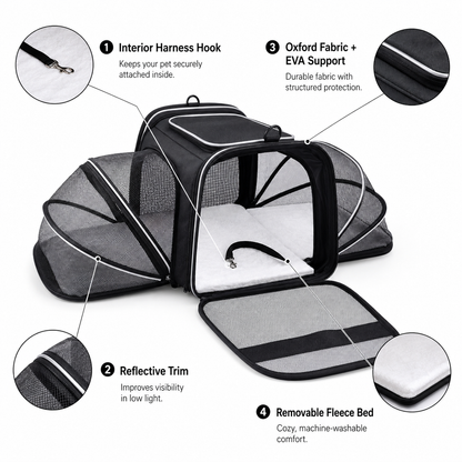 Expandable Cat Carrier + FREE Gift