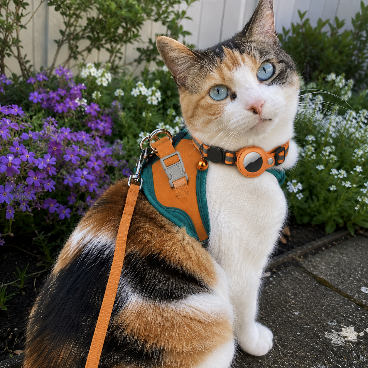 Reflective Breakaway Collar + Airtag Holder